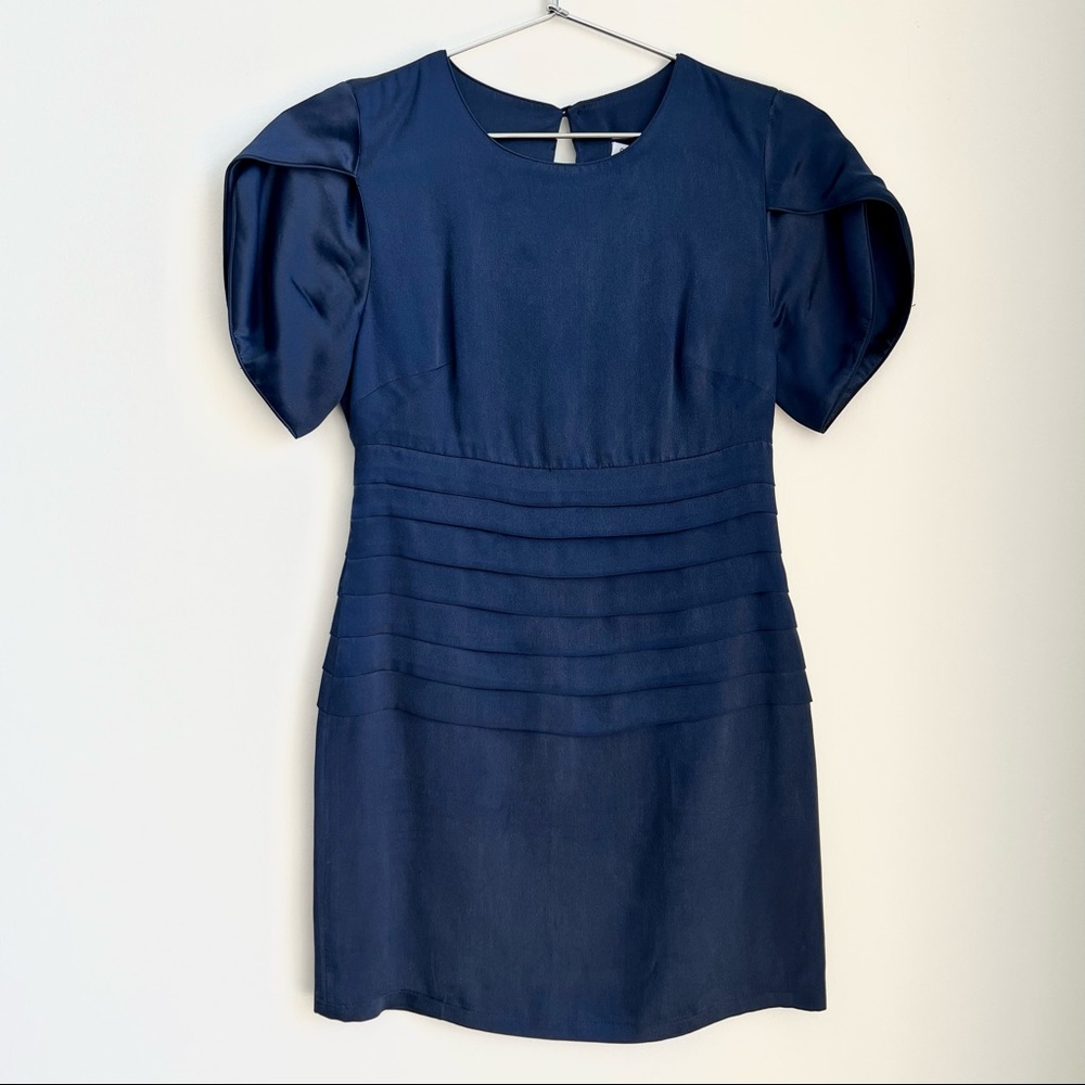 Opening Ceremony blue silk mini dress
